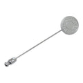 Hermes Series Pin Brooch Silver Metal