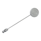 Hermes Series Pin Brooch Silver Metal