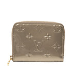 Louis Vuitton Monogram Vernis Zippy Coin Purse Chien Pergne Metallisee Gray
