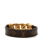 Louis Vuitton Monogram Bracelet Mono Chain Brown Gold Plated — view 3