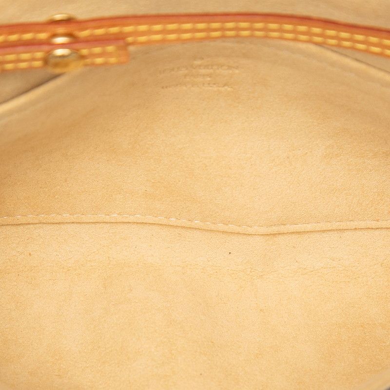 Louis Vuitton Monogram Pochette Twin GM Crossbody Shoulder Bag Brown Leather — view 4