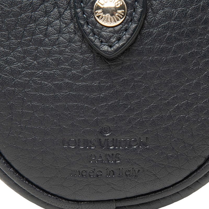 Louis Vuitton Cles Pochette Key Ring Key Holder Mini Pouch Coin Case Navy — view 8