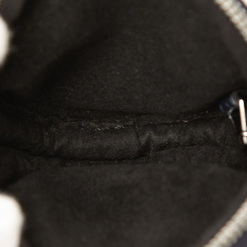 Louis Vuitton Cles Pochette Key Ring Key Holder Mini Pouch Coin Case Navy — view 7