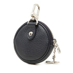 Louis Vuitton Cles Pochette Key Ring Key Holder Mini Pouch Coin Case Navy — view 4