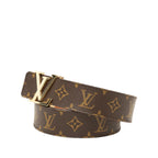 Louis Vuitton Monogram Ceinture Initial Belt 100 40 Brown Gold — view 2