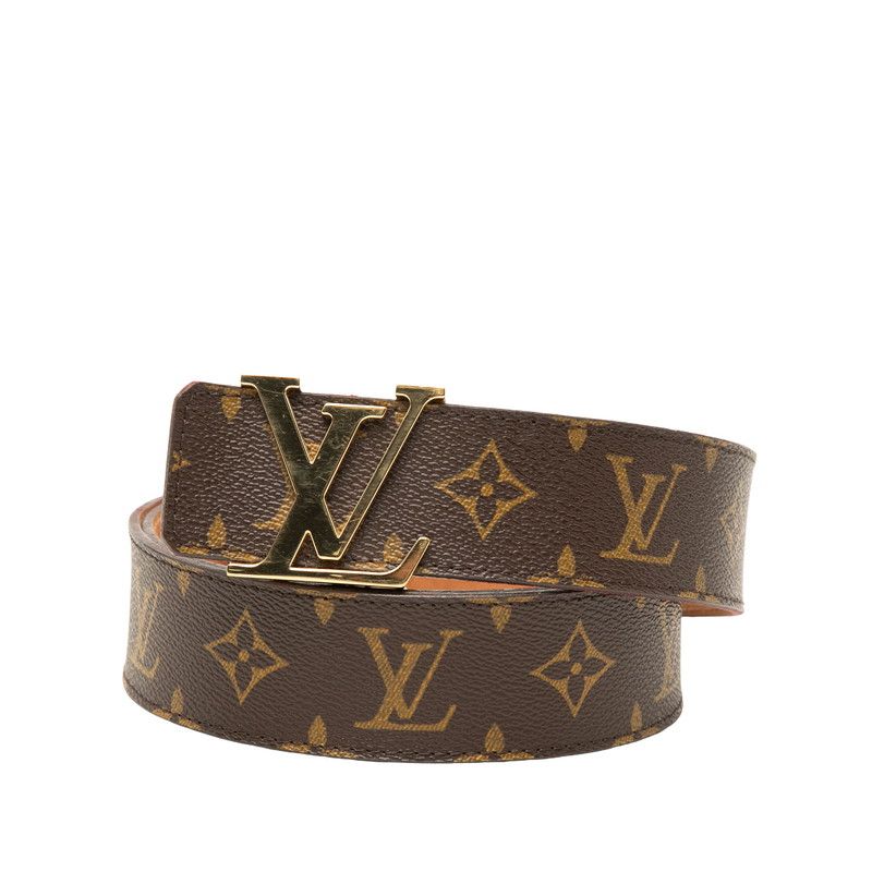 Louis Vuitton Monogram Ceinture Initial Belt 100 40 Brown Gold