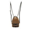 Louis Vuitton Monogram Reverse Palm Springs Backpack Mini Brown Black Leather