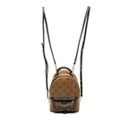 Louis Vuitton Monogram Reverse Palm Springs Backpack Mini Brown Black Leather
