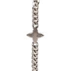 Louis Vuitton Monogram Low Chain Long Necklace Silver Metal — view 5