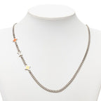 Louis Vuitton Monogram Low Chain Long Necklace Silver Metal