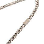 Louis Vuitton Monogram Low Chain Long Necklace Silver Metal — view 4