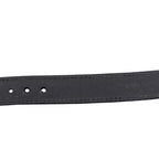 Louis Vuitton Monogram LV Slim Shadow Bracelet 19 Black Leather — view 4