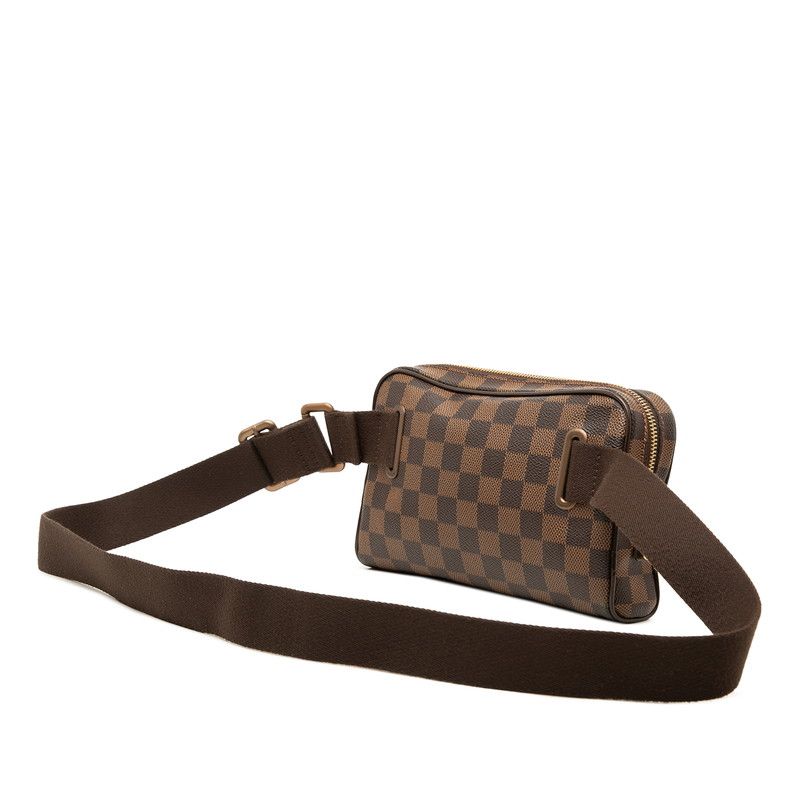 Louis Vuitton Damier Bumbag Brooklyn Belt Bag Brown Leather — view 2