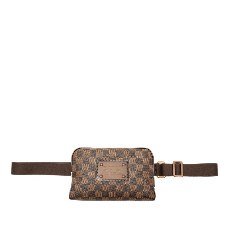 Louis Vuitton Damier Bumbag Brooklyn Belt Bag Brown Leather