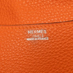 Hermes Amelie Crossbody Shoulder Bag Orange Togo — view 5