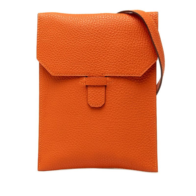 Hermes Amelie Crossbody Shoulder Bag Orange Togo