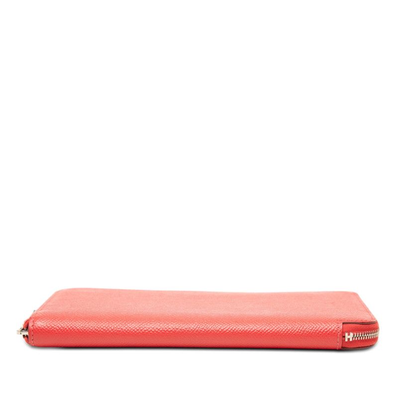 Hermes Azap Long Silk in Jmetz les Sangles Suspender Belt Wallet Red Veau — view 3