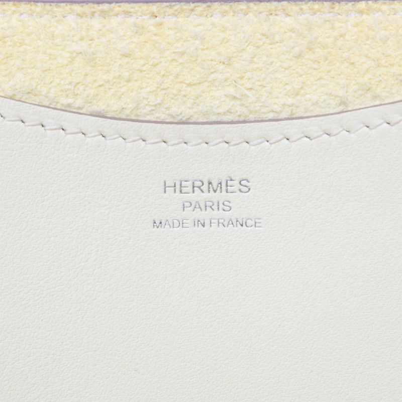 Hermes in the Loop 18 Handbag Jaune Milton Light Yellow Silver Taurillon — view 5