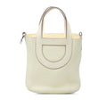 Hermes in the Loop 18 Handbag Jaune Milton Light Yellow Silver Taurillon