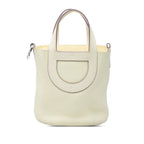 Hermes in the Loop 18 Handbag Jaune Milton Light Yellow Silver Taurillon