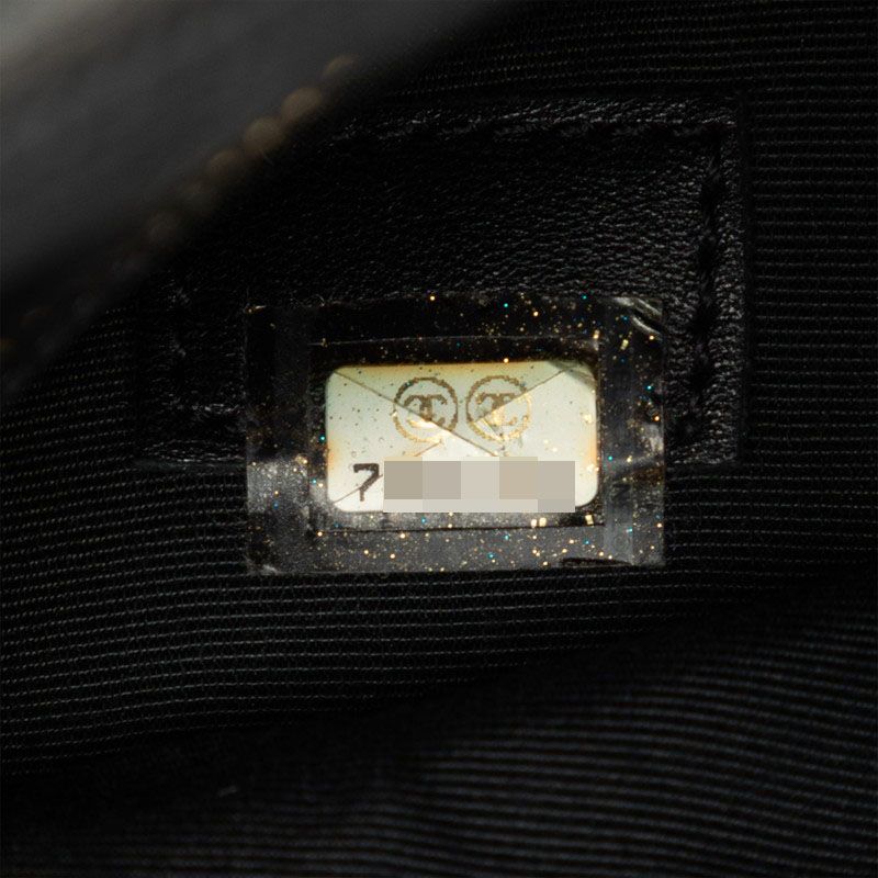 Chanel Quilted CC Logo Reissue Tote Black Caviar Leather — view 6