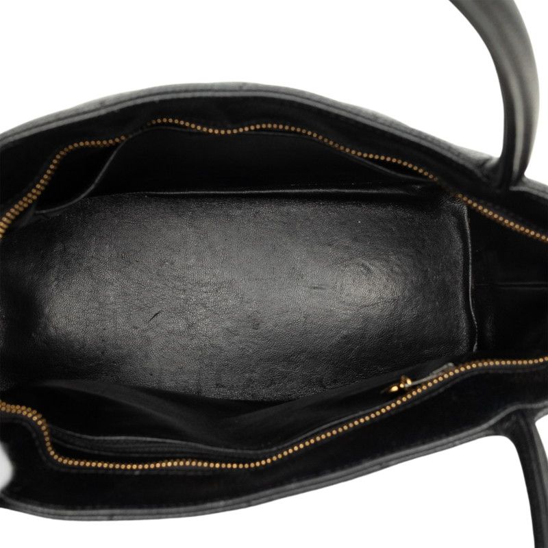 Chanel Quilted CC Logo Reissue Tote Black Caviar Leather — view 4