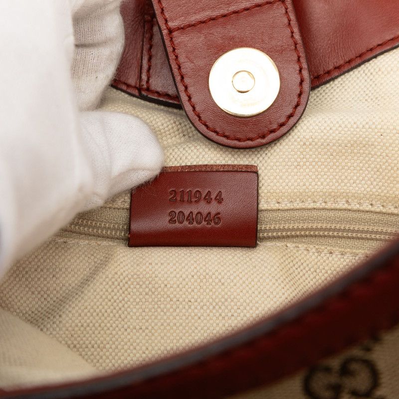 Gucci GG Canvas Tote Beige Brown — view 7