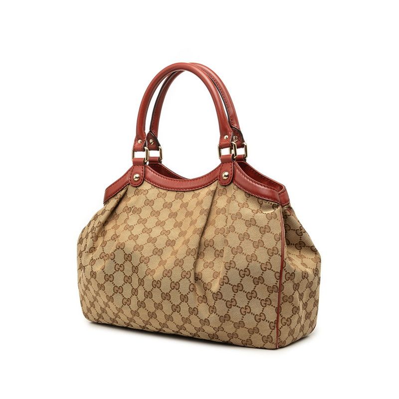 Gucci GG Canvas Tote Beige Brown — view 2