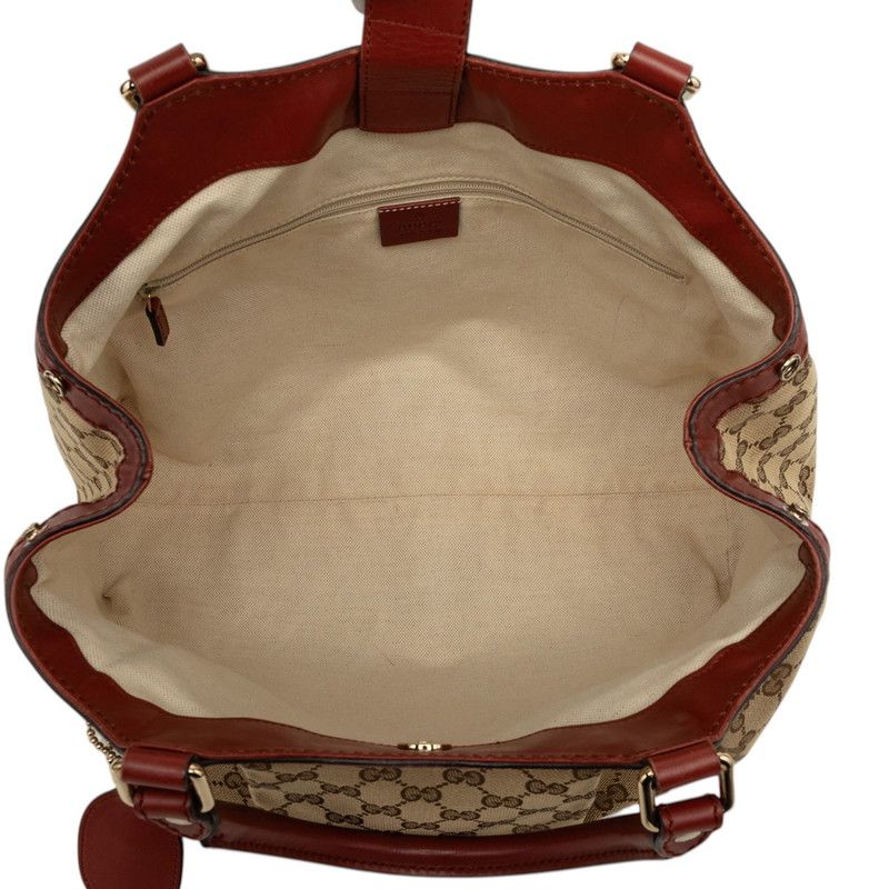 Gucci GG Canvas Tote Beige Brown — view 5