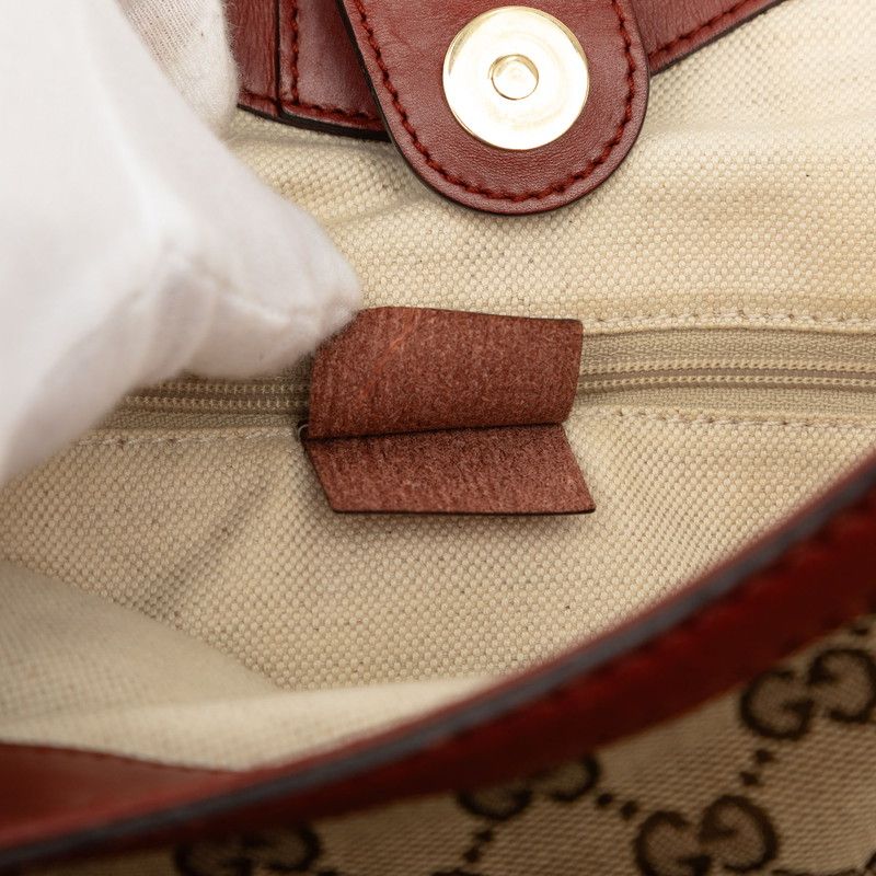 Gucci GG Canvas Tote Beige Brown — view 8