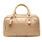 Loewe Anagram Amazona 28 Handbag Gold Leather