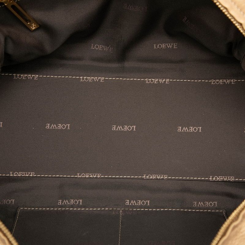 Loewe Anagram Amazona 28 Handbag Gold Leather — view 4