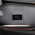 Fendi Peekaboo Regular 2-Way Shoulder Bag Navy Red Leather — view 5