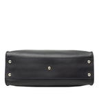 Fendi Peekaboo Regular 2-Way Shoulder Bag Navy Red Leather — view 3