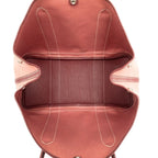 Hermes Garden Party MM Canvas Tote Pink Brown Toile — view 4