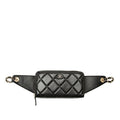 Chanel CC Logo Quilted 31 Rue Cambon Chain Wallet Belt Bag Black Lambskin