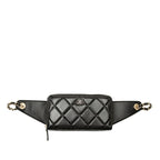 Chanel CC Logo Quilted 31 Rue Cambon Chain Wallet Belt Bag Black Lambskin