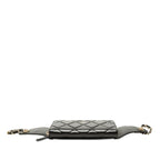 Chanel CC Logo Quilted 31 Rue Cambon Chain Wallet Belt Bag Black Lambskin — view 3