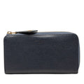 Louis Vuitton Portefeuille Comet L-shaped Zipper Wallet Blue Marine Navy
