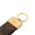 Louis Vuitton Monogram Porte Cles Dragonne Dauphine Key Holder Charm Brown Gold — view 3