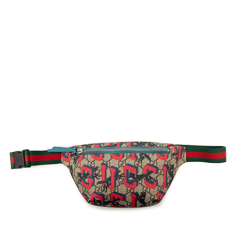 Gucci Children's GG Supreme Sherry Line Waist Bag Beige