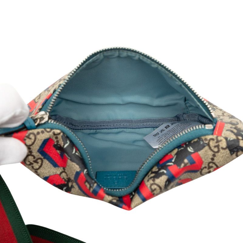 Gucci Children's GG Supreme Sherry Line Waist Bag Beige — view 5