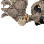 Gucci GG Plus Ori Chihuahua Charm Key Holder Key Ring Beige — view 3