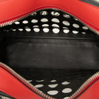 Prada City Fori Perforated Tote Black Red Leather — view 4