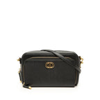 Dior Caro Double Pouch CD Logo Shoulder Bag 2-Way Black Leather