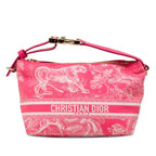Dior Iviera Nomad Pouch Toile de Jouy Handbag Pink Leather Technical