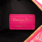 Dior Iviera Nomad Pouch Toile de Jouy Handbag Pink Leather Technical — view 5