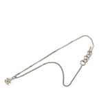 Chanel CC Logo Pendant Silver Green Metal Rhinestone — view 3