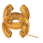 Chanel Quilted CC Logo Brooch Gold Plated — view 3