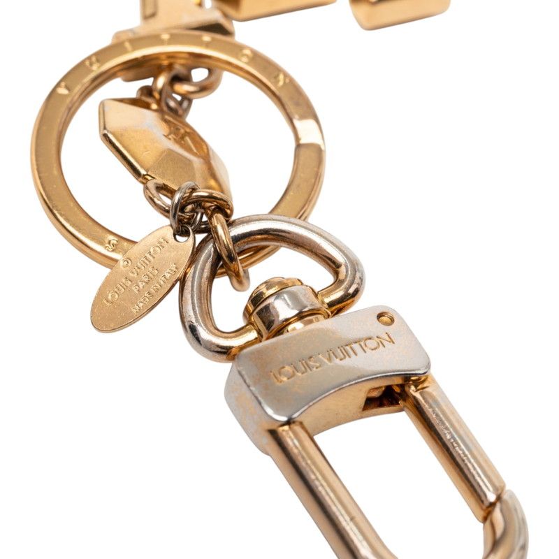 Louis Vuitton Porte Cles LV Facet Key Ring Key Case Key Holder Gold Plated — view 4